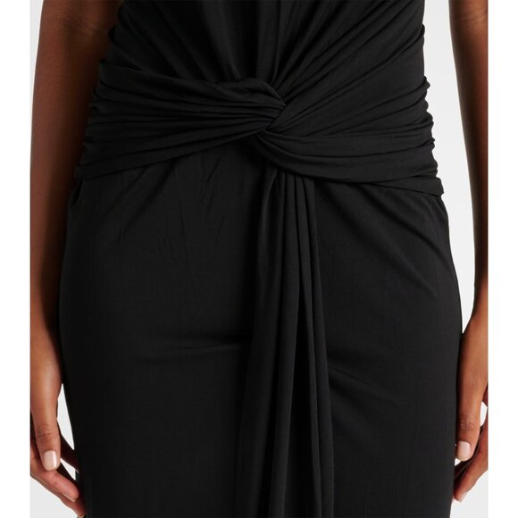 Jonathan Simkhai Annabelle Halter Gown in Black 8 New Womens Maxi Dress - Picture 15 of 16